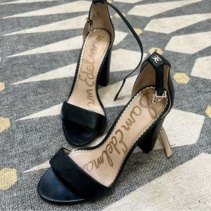 Sam Edelman Black Leather Heels